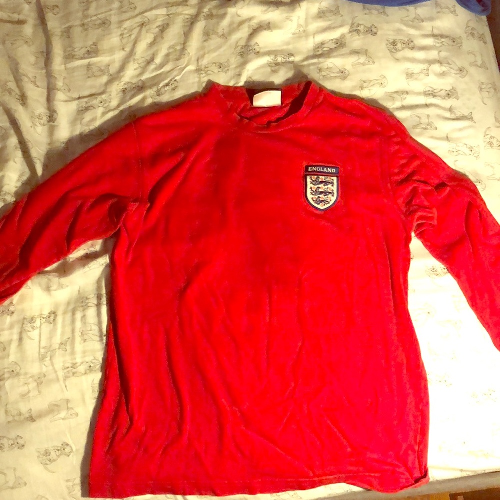 Umbro long sleeve England shirt